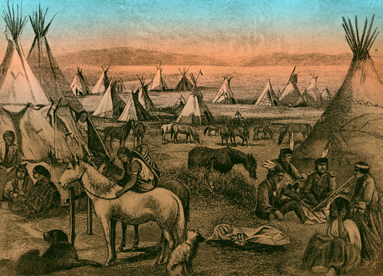 Navajo indián tábor alkotó: Bohuslav Kroupa