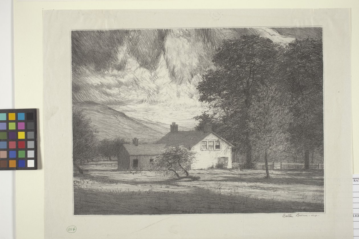 Az én házam (tinta papíron) alkotó: Bolton Coit Brown