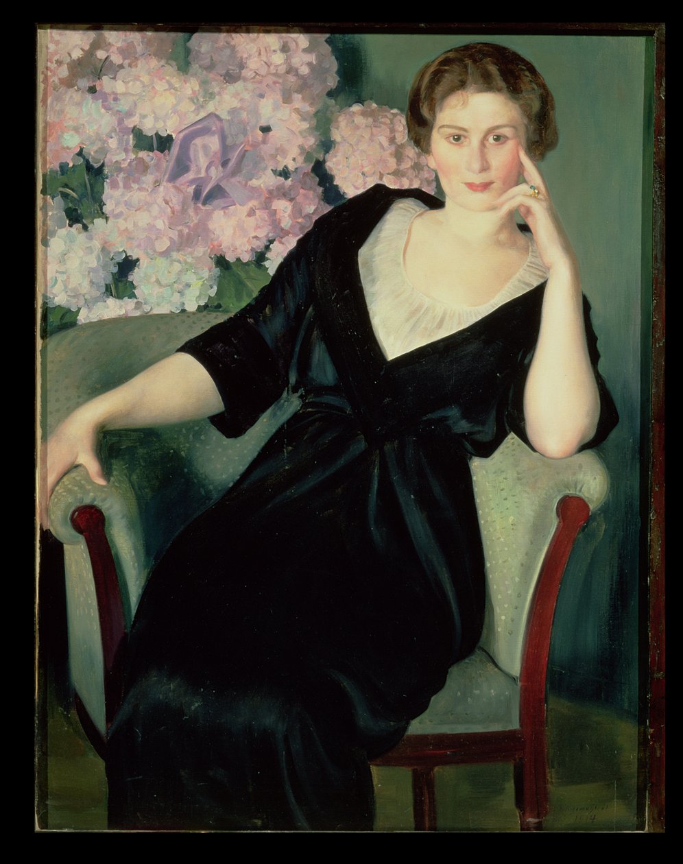 René Ivanovna Notgaft (sz. 1880) portréja, 1914 alkotó: Boris Mikhailovich Kustodiev