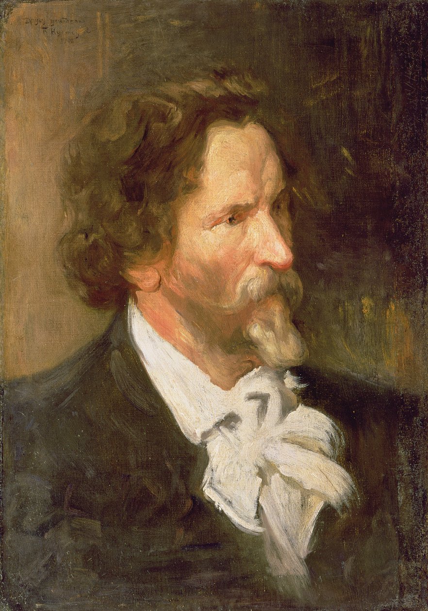 Ilja Repin (1844-1930) portréja, 1902 alkotó: Boris Mikhailovich Kustodiev