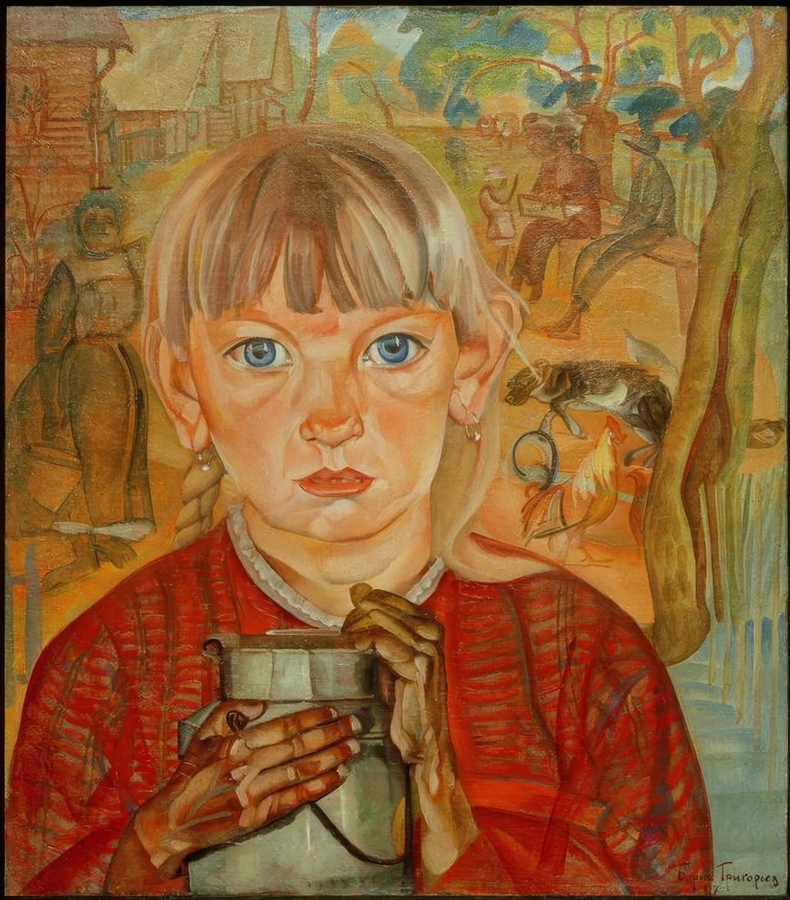 Lány tejjel is alkotó: Boris D. Grigorjew