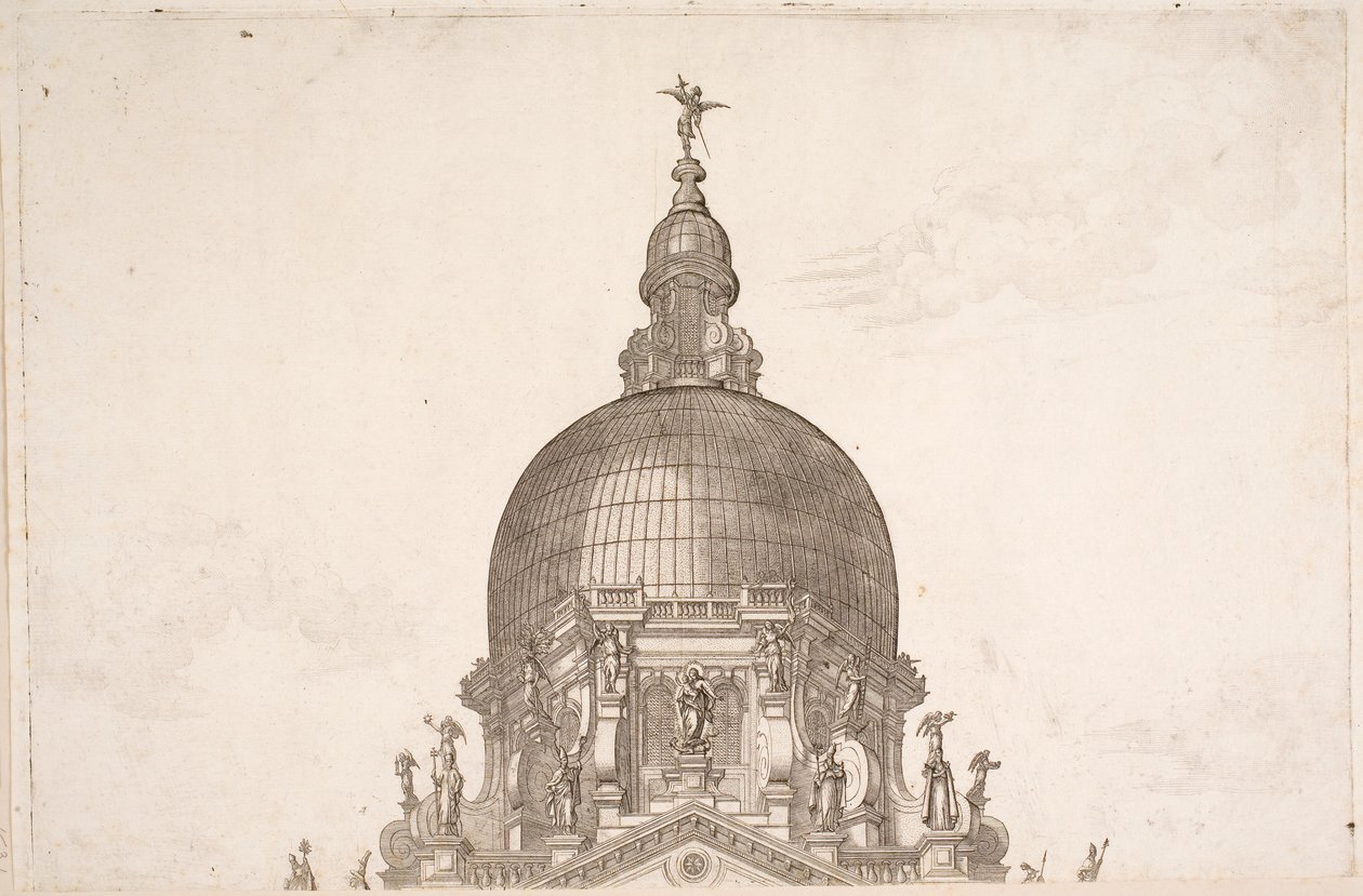 Felvonulás a Santa Maria della Salute-ba 1631 alkotó: Boschini