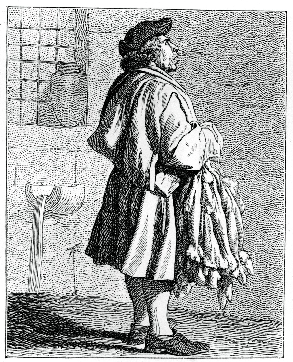 Nyúlbőrök!, 1737-1742. alkotó: Bouchardon