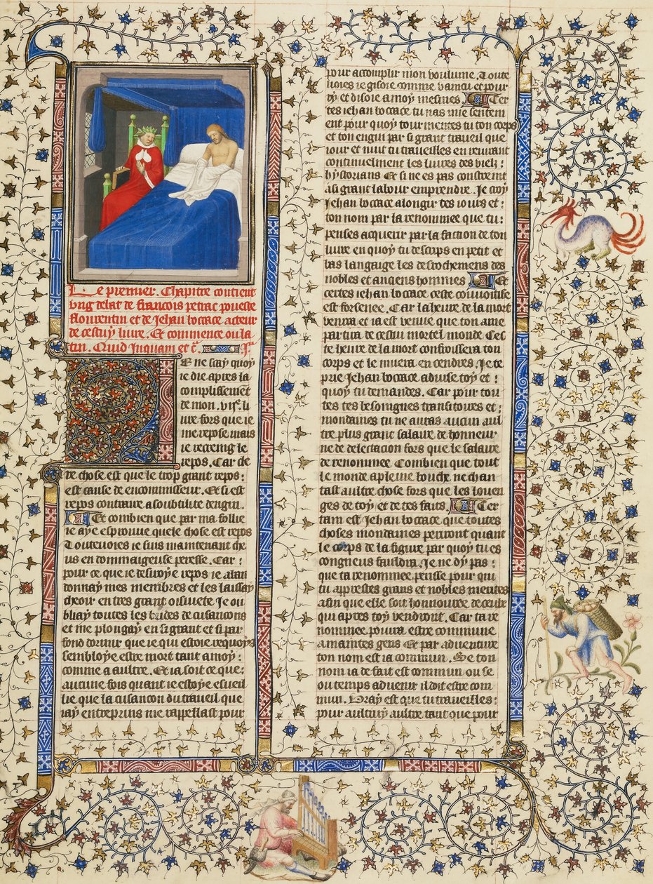 Boccaccios Vision of the Laurel-Crowned Petrarch alkotó: Boucicaut Master