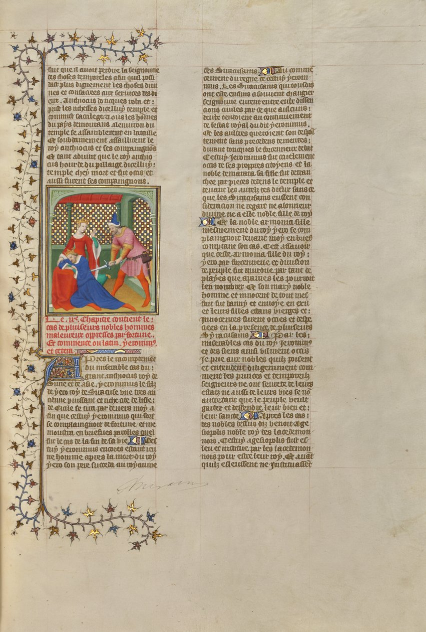Hieronymus, Szirakuszai király meggyilkolása alkotó: Boucicaut Master