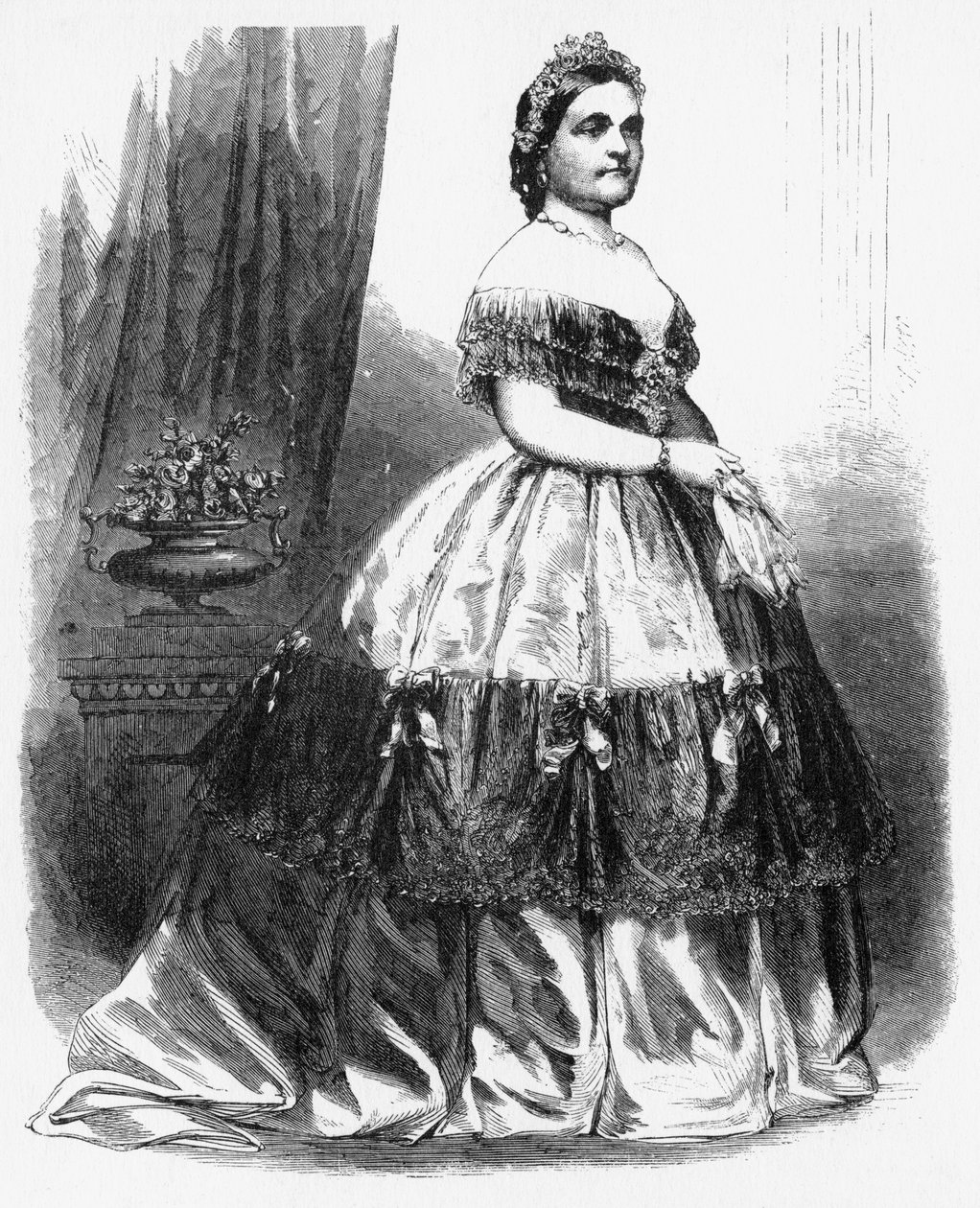 Mrs Lincoln, 1860-as évek. alkotó: Brady