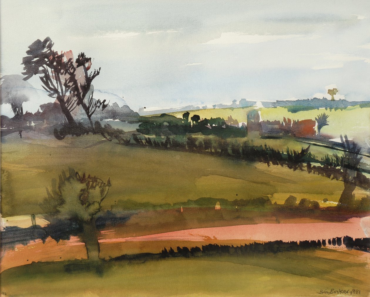 The Farm Road, 1981 (wc papíron) alkotó: Brenda Brin Booker