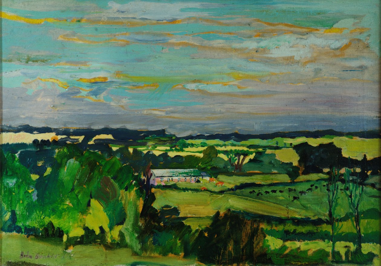 Across the Valley, Bedfordshire, 1973 alkotó: Brenda Brin Booker