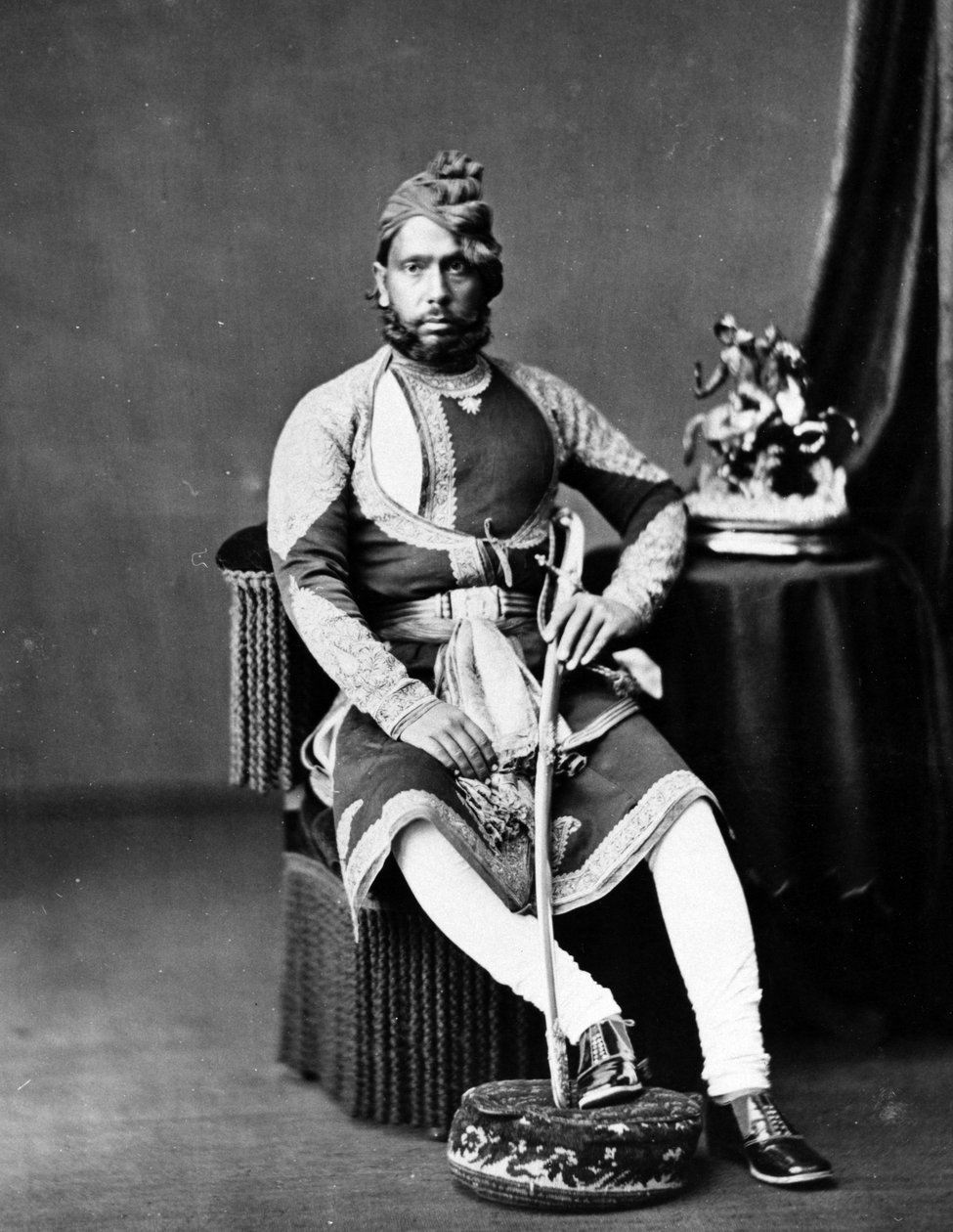 Maharaja Jashwant Singh, Bharatpur, c alkotó: British Photographer