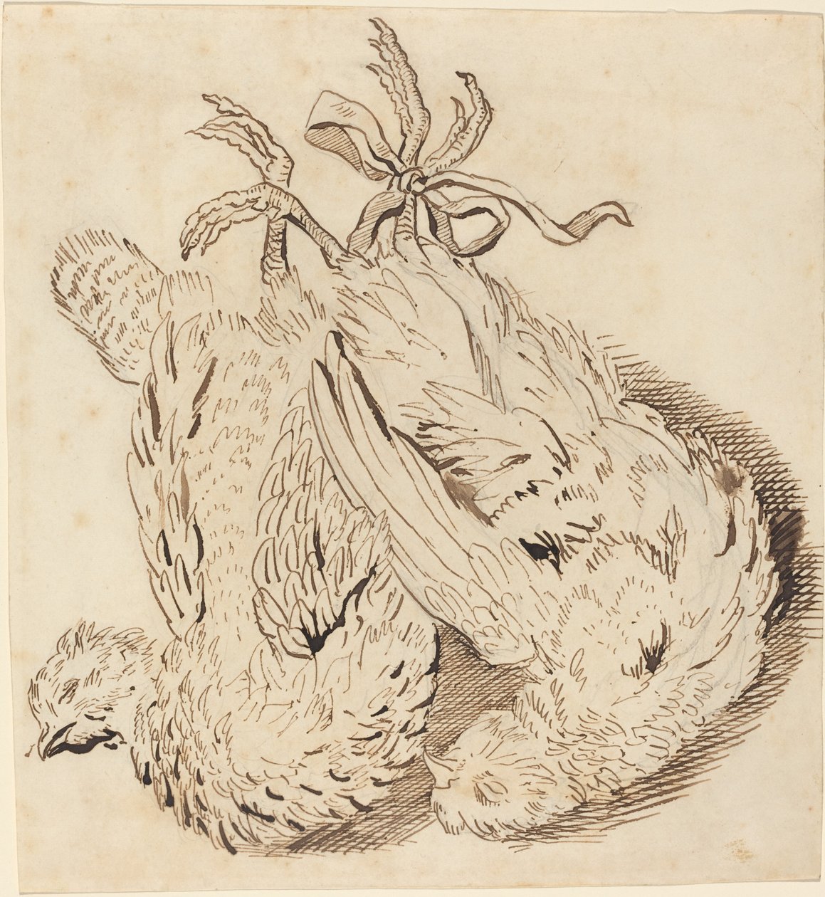 Két döglött csirke alkotó: British 18th Century