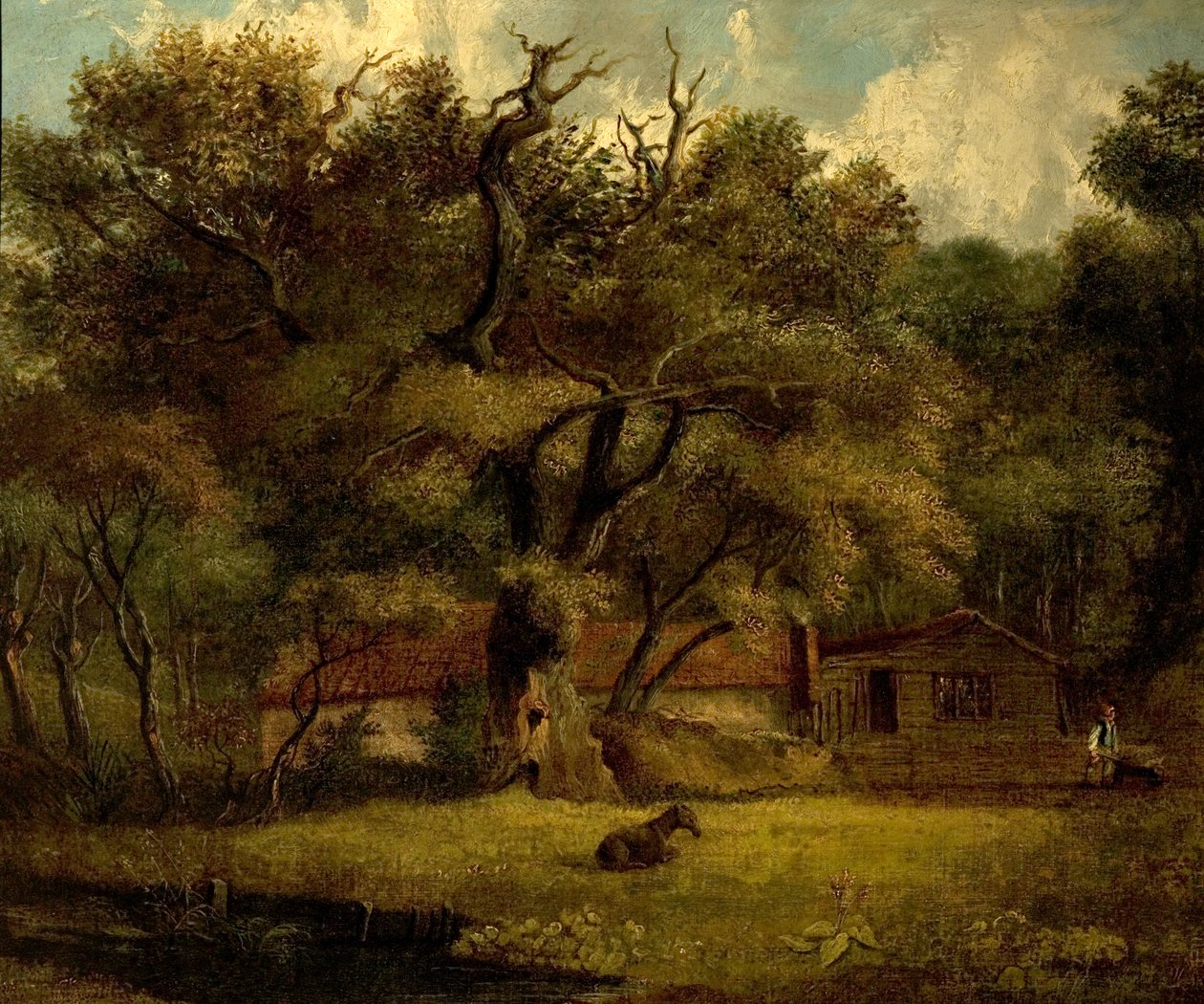 A tanya (olaj, vászon) alkotó: British School