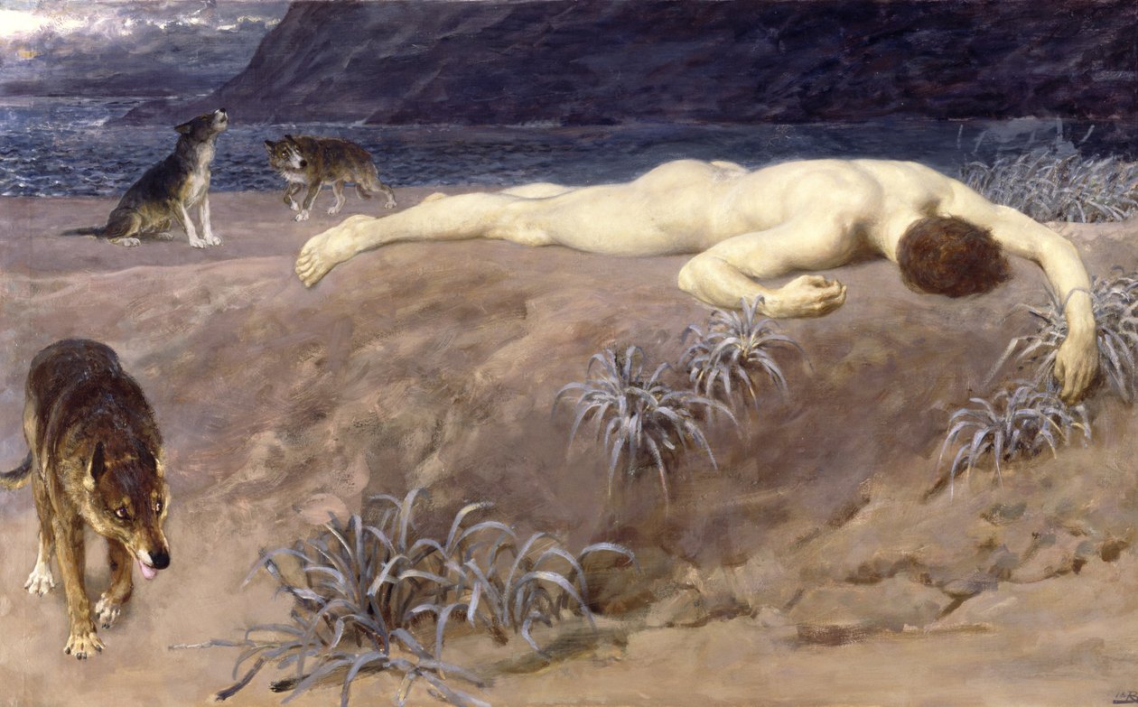 Halott Hector alkotó: Briton Riviere