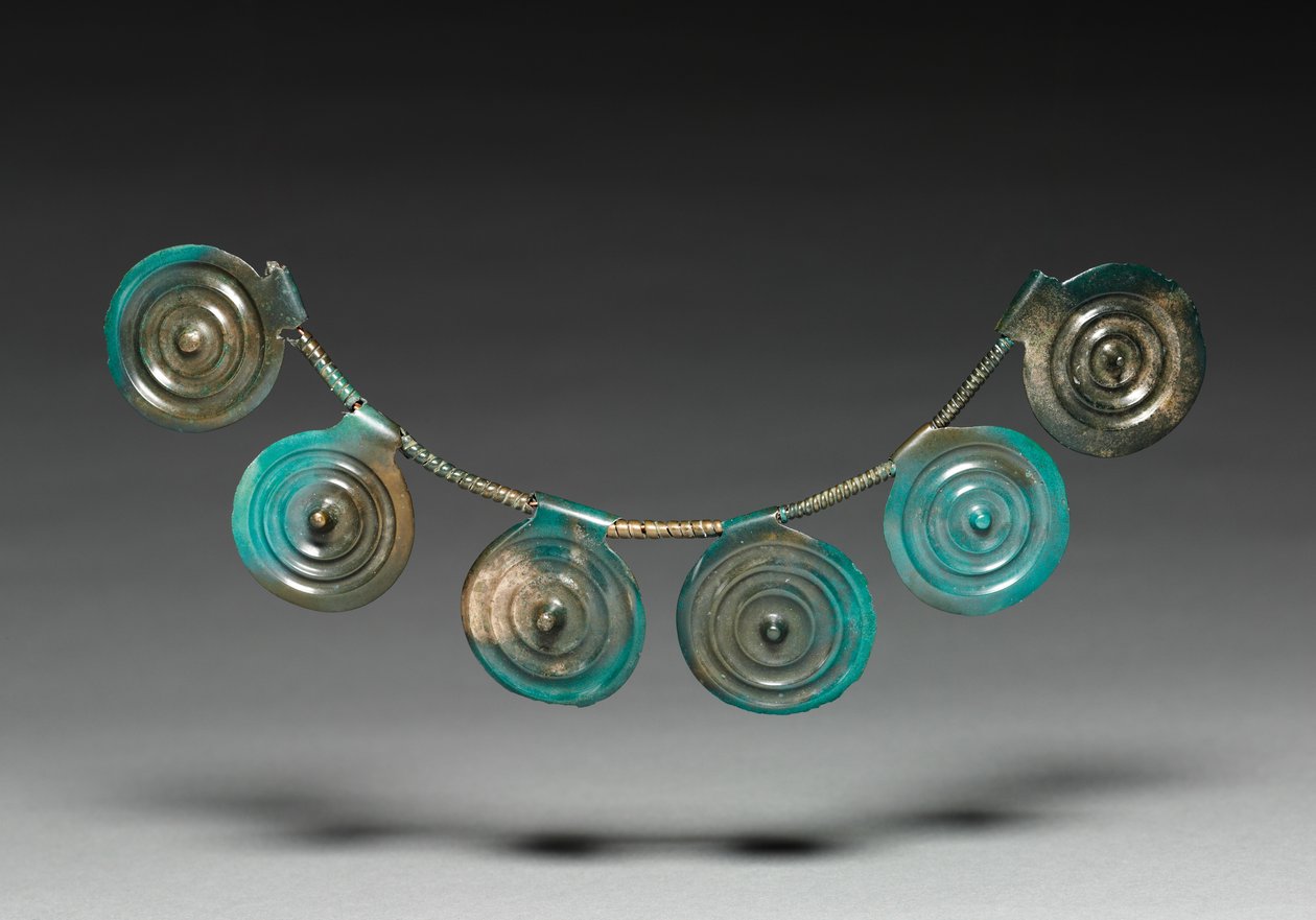 Nyaklánc elemei, ie 1400-1300 körül alkotó: Bronze Age