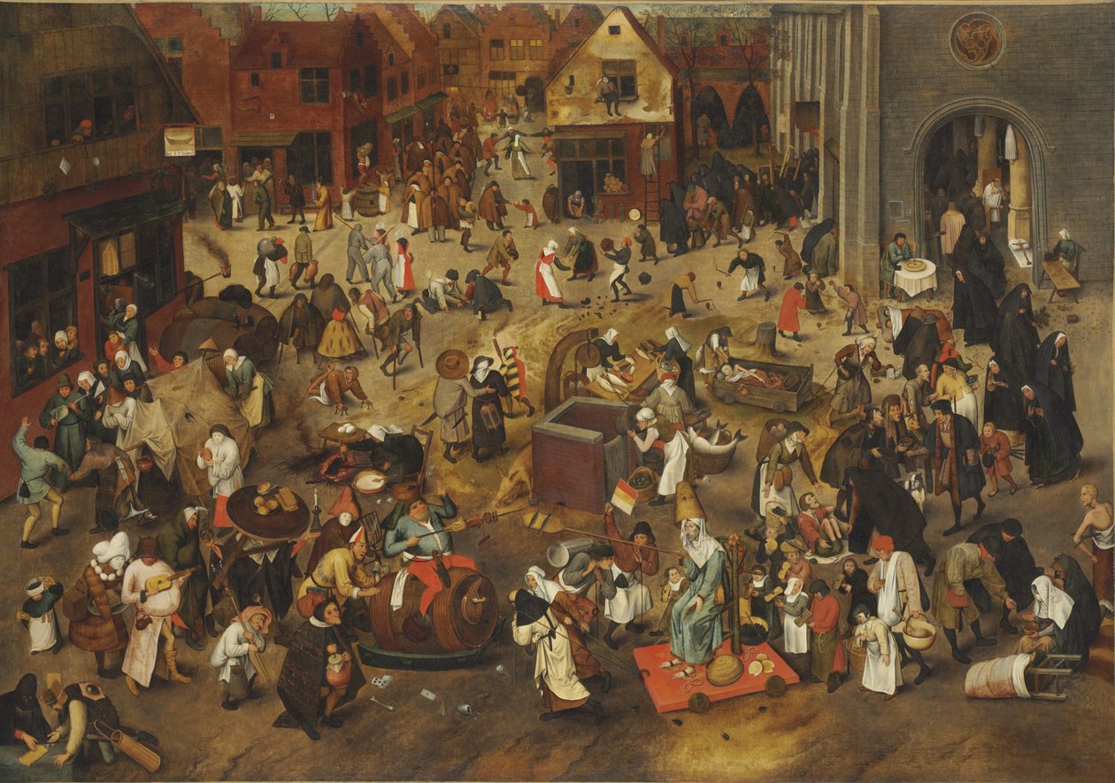 Harc farsang és nagyböjt között alkotó: Bruegel