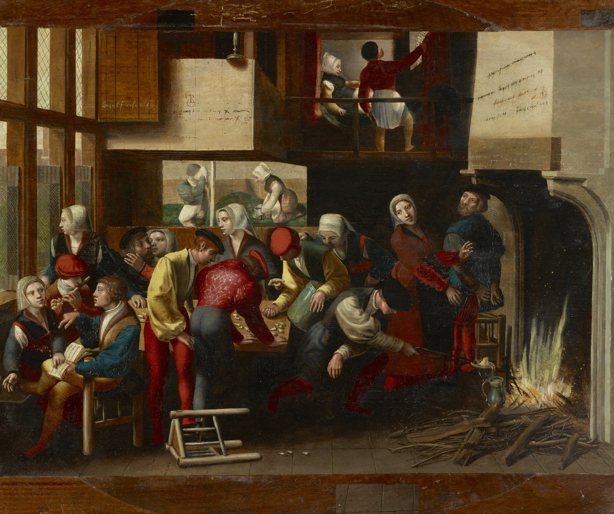 Egy bordélyhelyi jelenet, 1540 körül alkotó: Brunswick Monogrammist