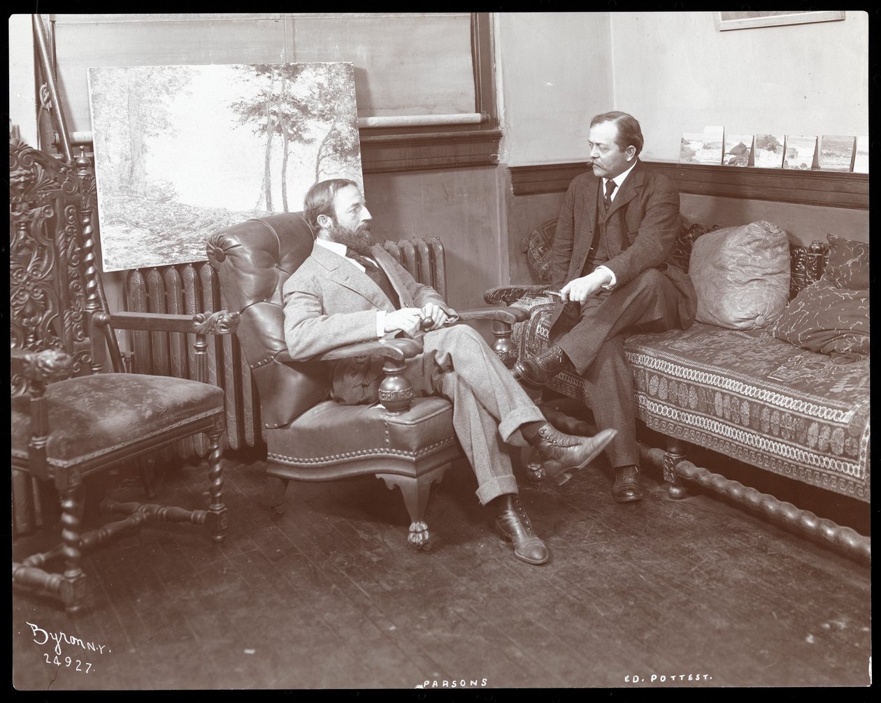 Parsons és Ed Pottest művészek, 1907 (ezüst zselatinos nyomat) alkotó: Byron Company