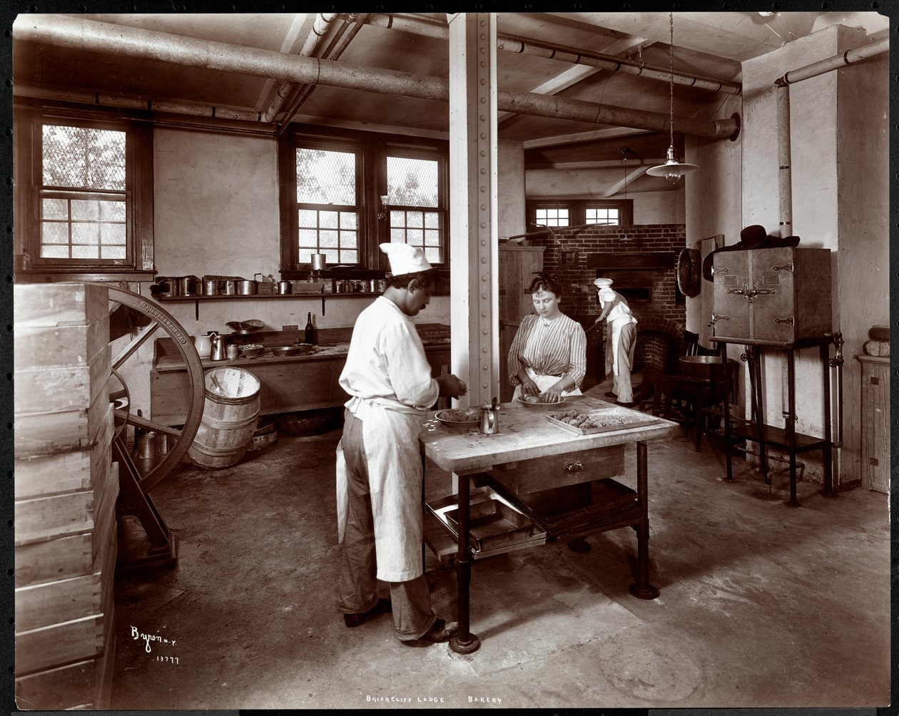 Briarcliff Lodge pékség, 1902 (ezüst zselatinos nyomat) alkotó: Byron Company