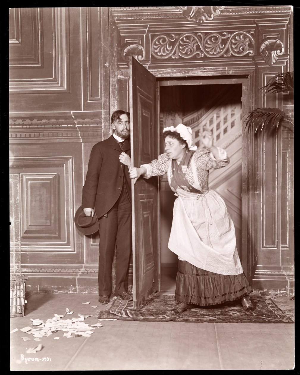 Illusztráció a „Detective Story du Jour”-hoz, 1898 körül (ezüst zselatin nyomat) alkotó: Byron Company