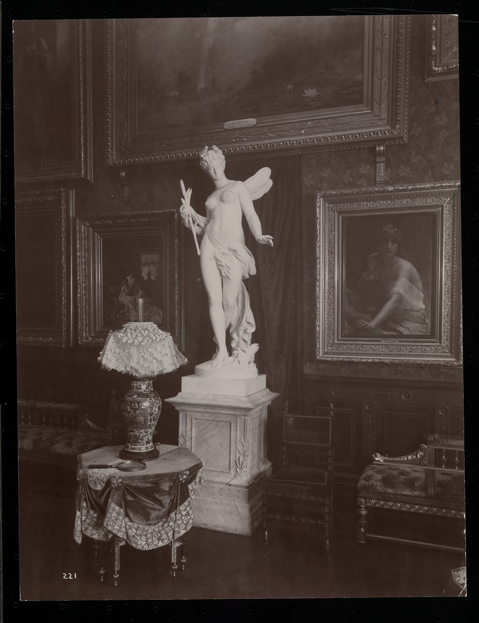 A Mrs. William Astor rezidencia, 5th Avenue und 34th Street, New York, 1894 (ezüst zselatin nyomat) alkotó: Byron Company