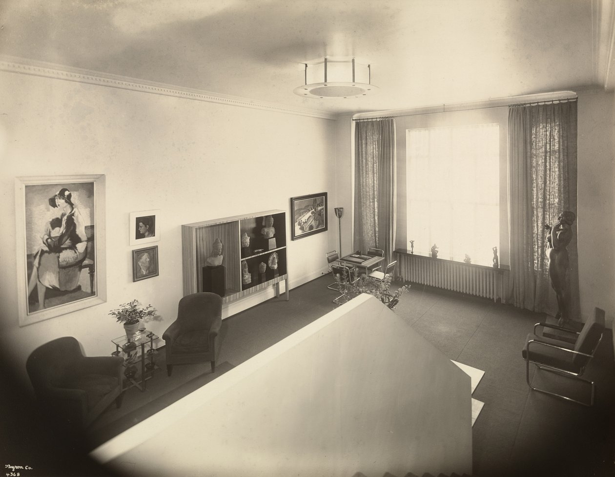 A nappali Mr. John A. Dunbar otthonában, 50 East 77th Street, New York, 1931 (ezüst zselatin nyomat) alkotó: Byron Company