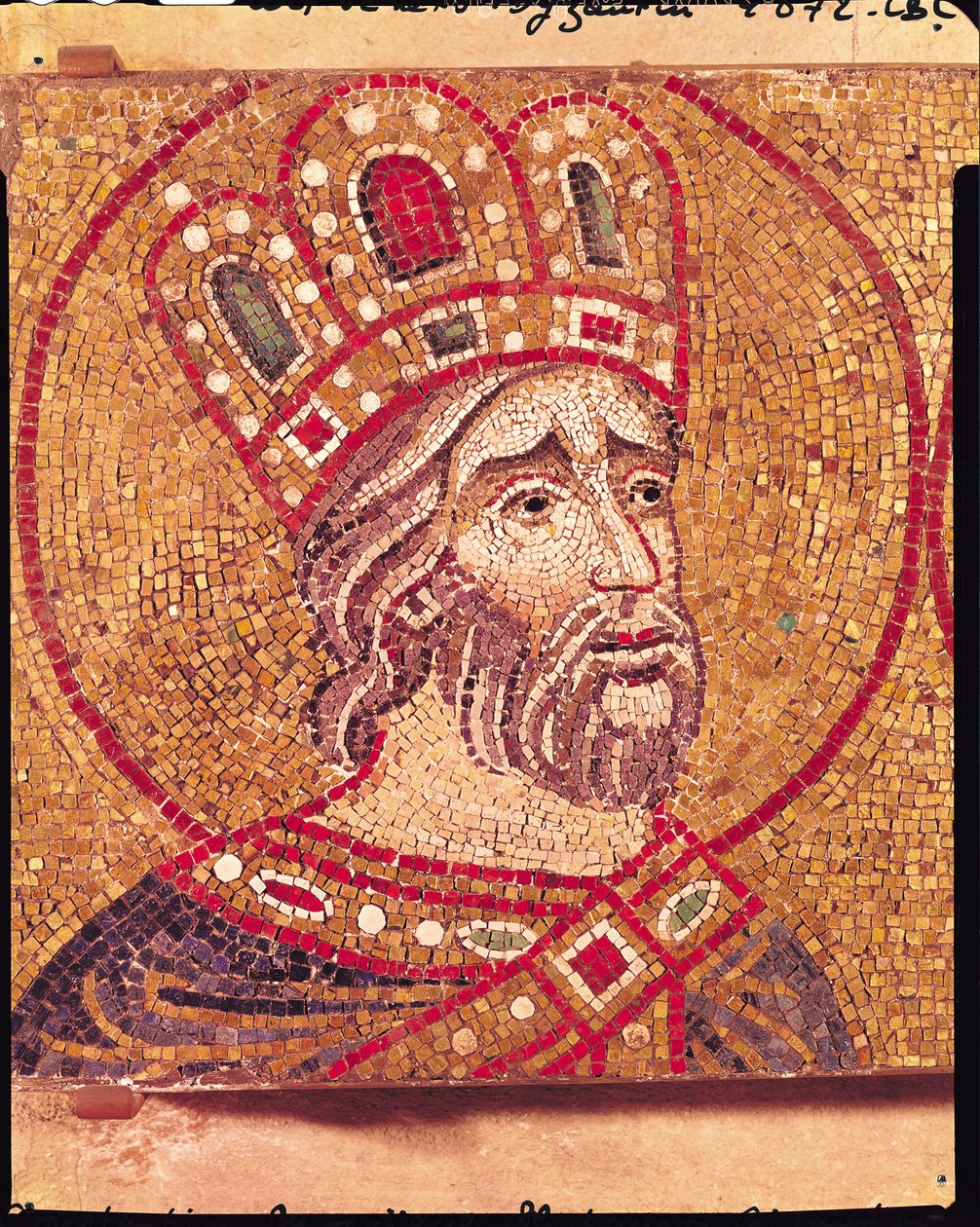 I. Konstantin császár (kb. 274-337) Nagy (mozaik) alkotó: Byzantine