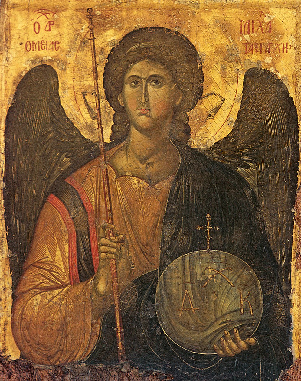 Szent Mihály (tempera a panelen) alkotó: Byzantine