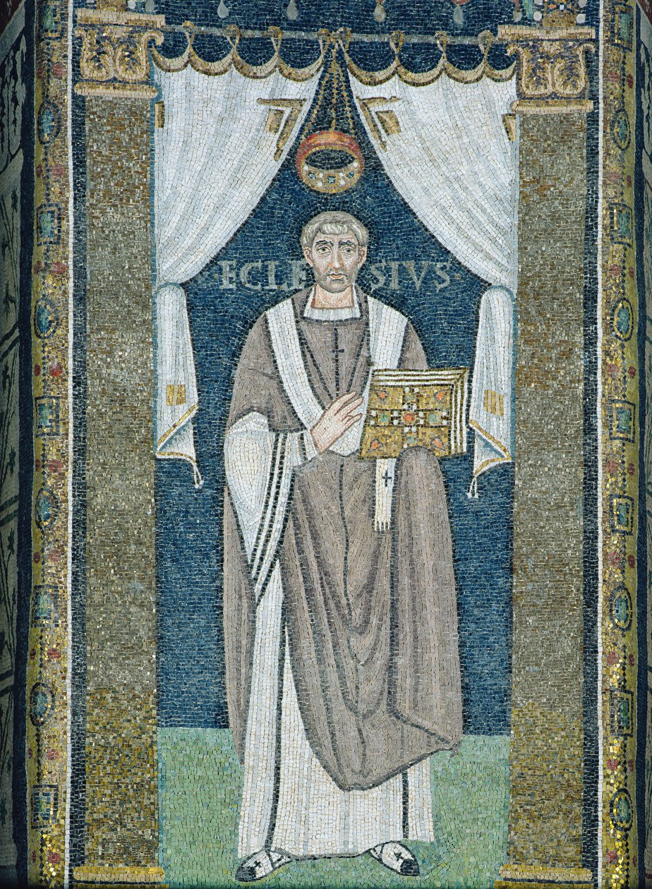 Ecclesio, Ravenna püspöke (mozaik) alkotó: Byzantine School