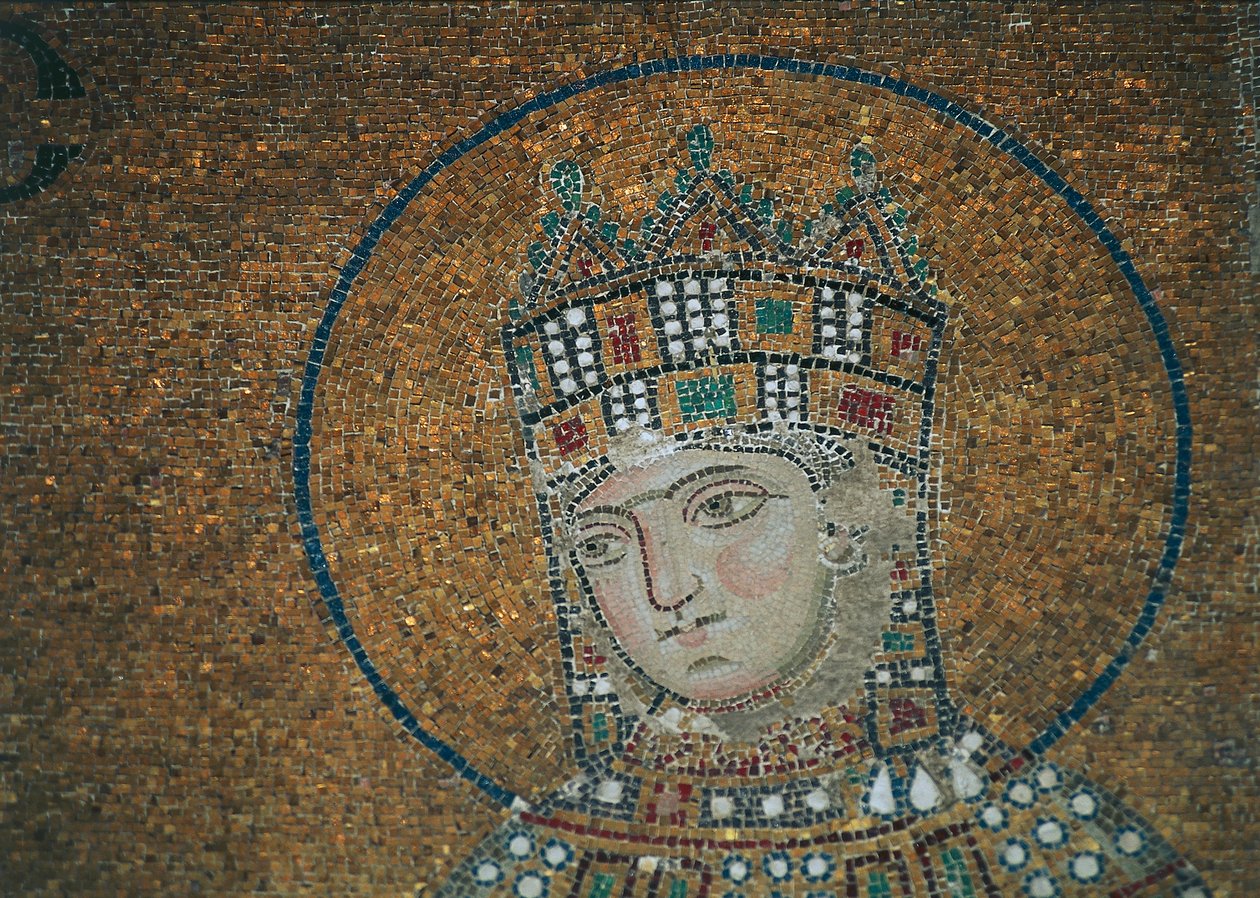 Zoé császárné a Hagia Sophiában (mozaik) alkotó: Byzantine
