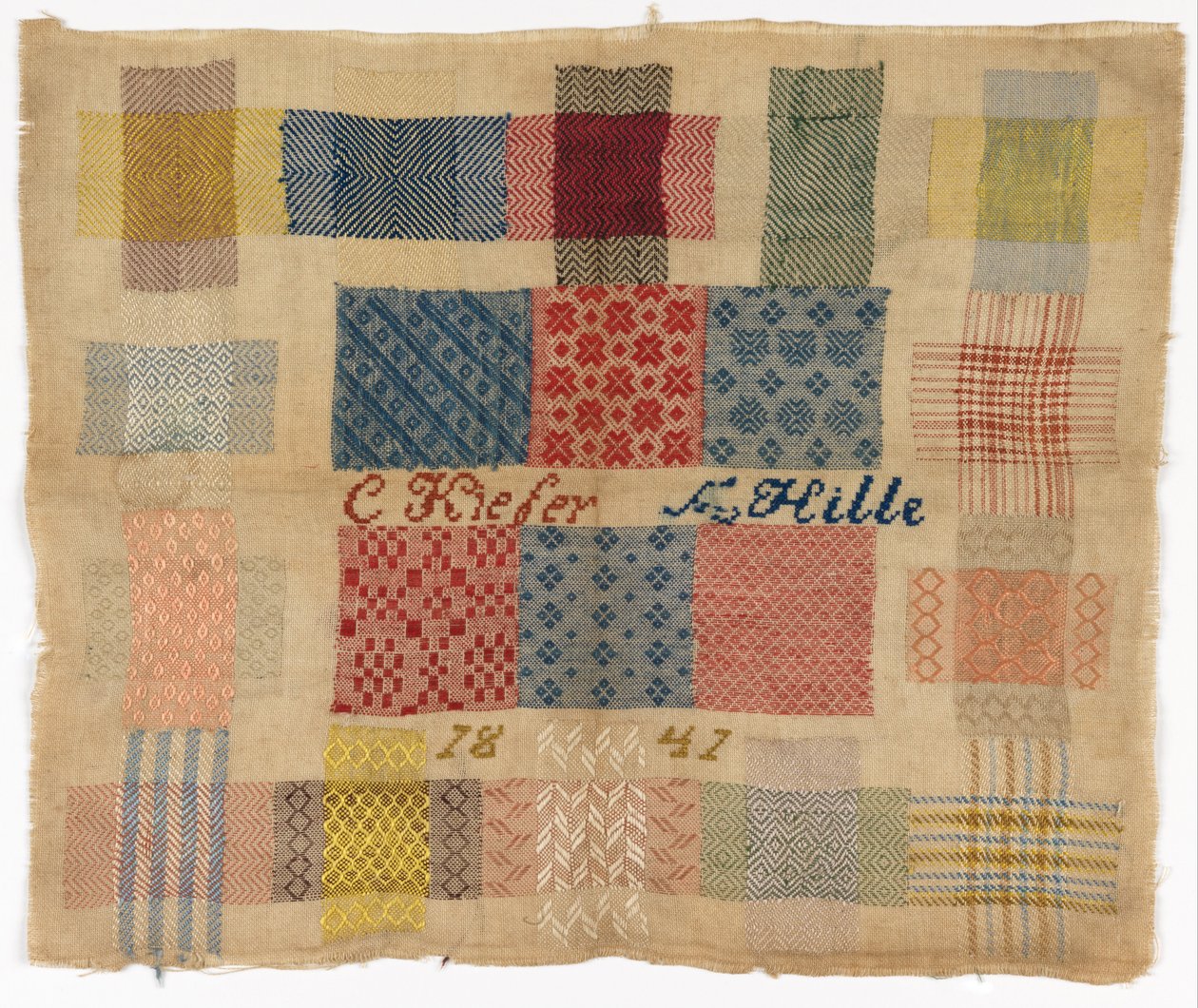 Darning sampler alkotó: C. Keiber