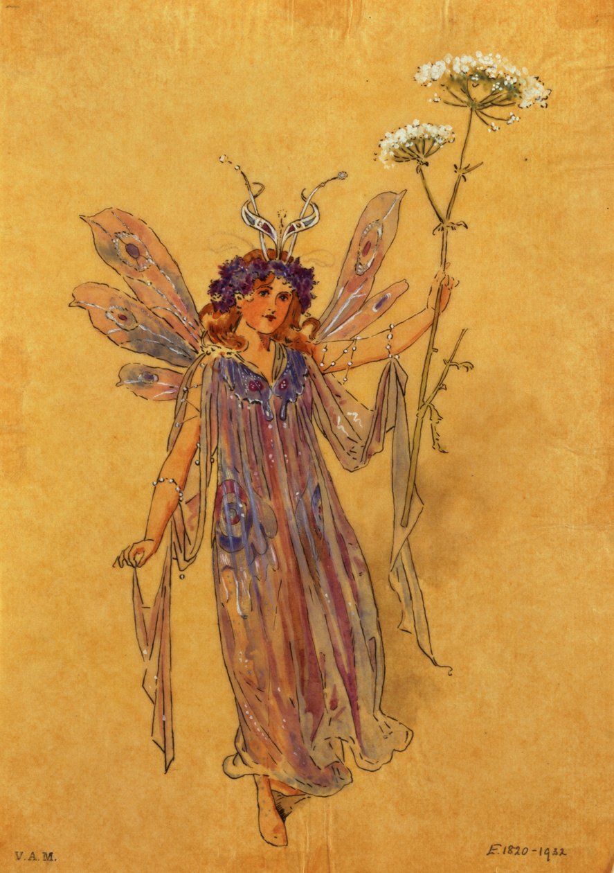 A Fairy, jelmezterv a Szentivánéji álomhoz, R. Courtneidge rendezésében, Princes Theatre, Manchester alkotó: C. Wilhelm
