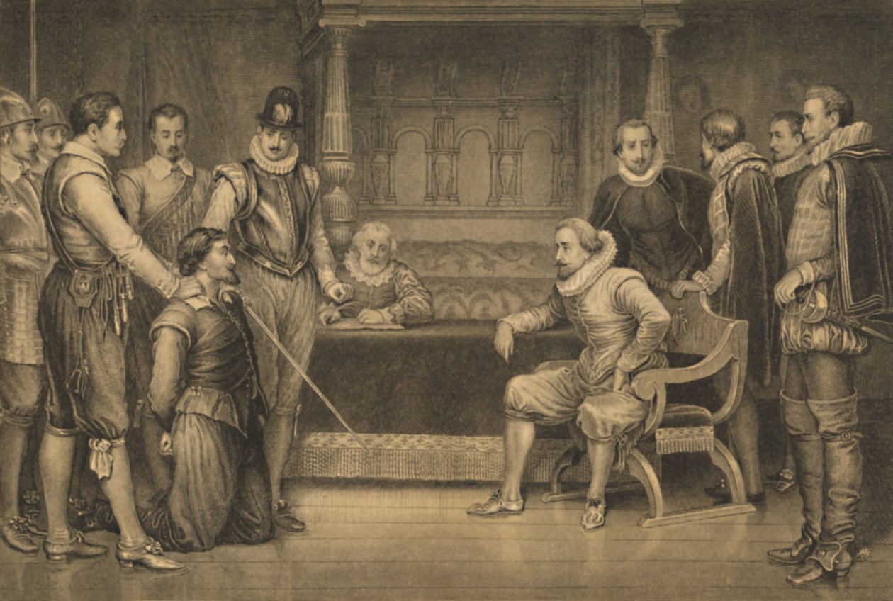 "A puskaporos összeesküvés", 1886 alkotó: CF Merckel