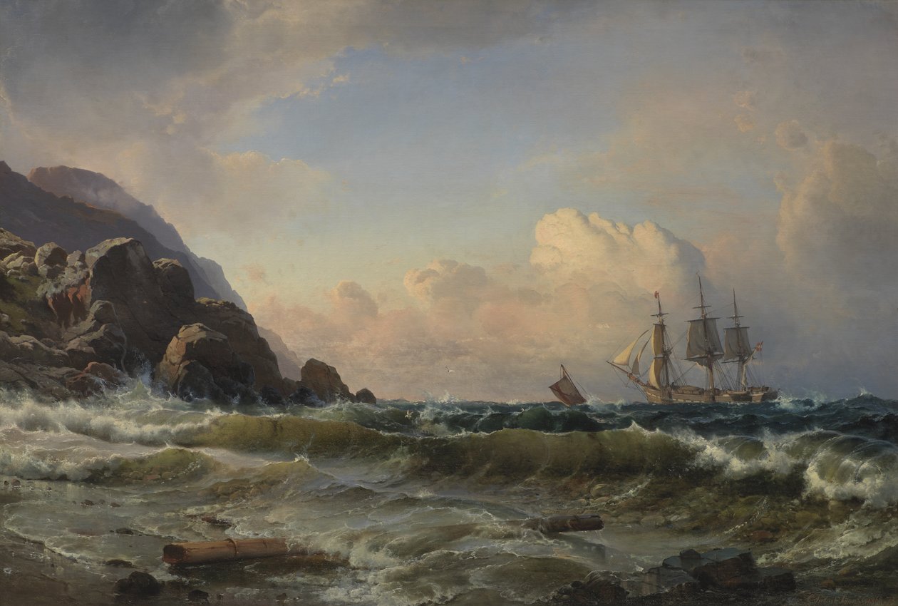 Egy norvég tengerpart alkotó: C.F. Sørensen