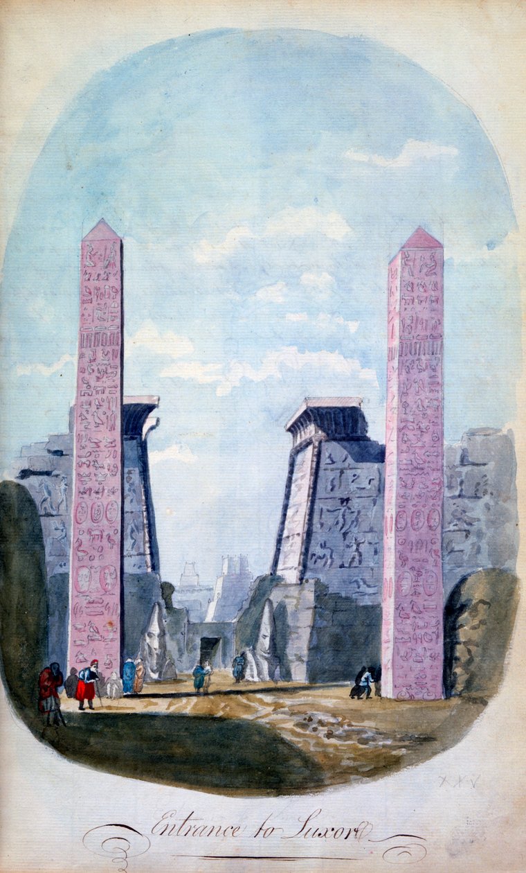 „Luxor bejárata”, Egyiptom, 19. század alkotó: CH Smith