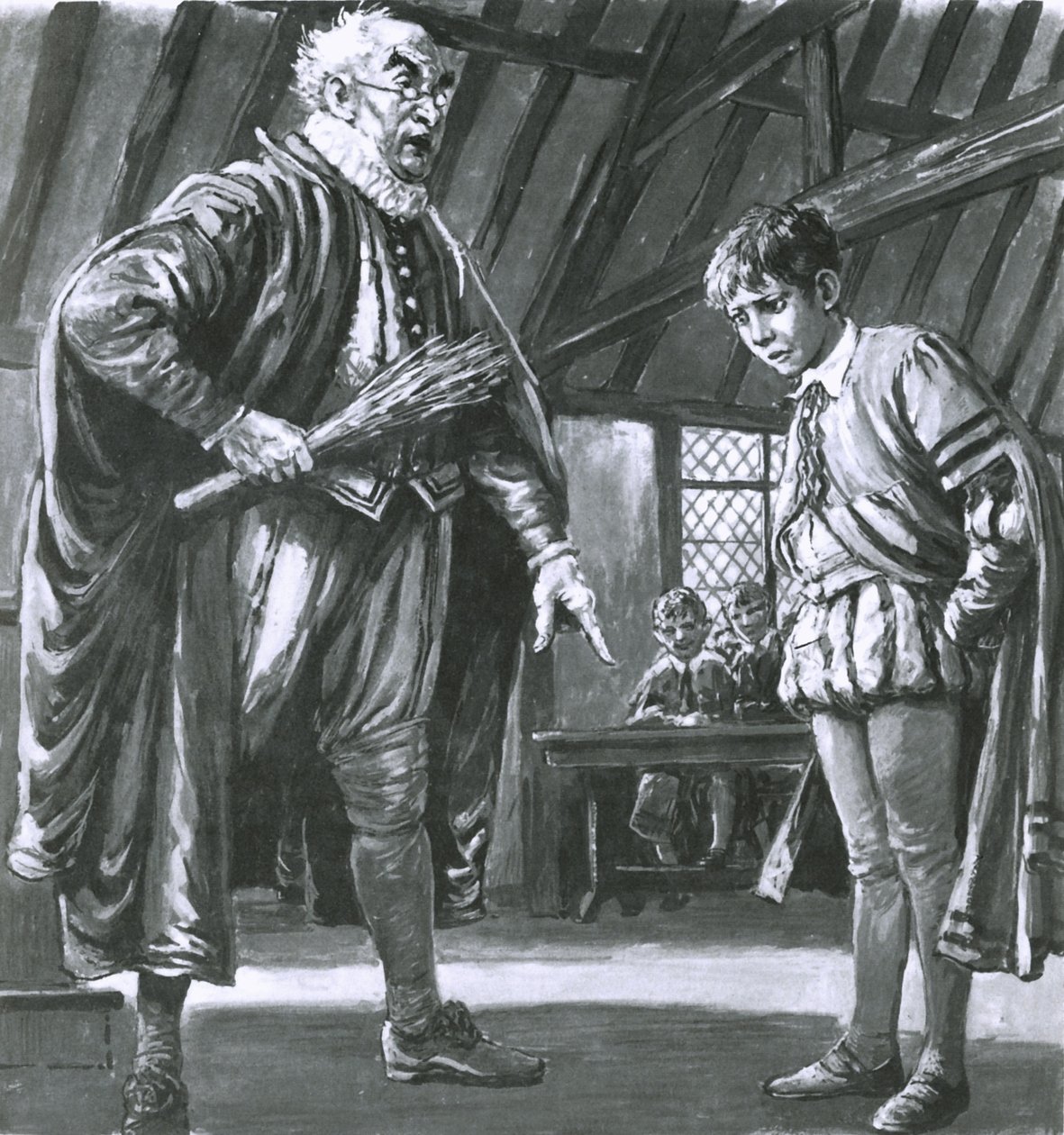 Shakespeare-t fegyelmezik, mint egy kisfiút. alkotó: C.L. Doughty