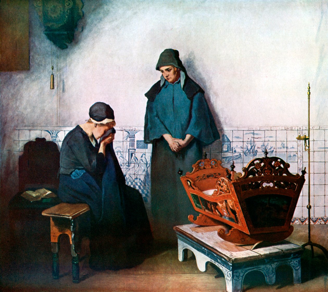 "Az üres bölcső", 1911-1912 alkotó: C Bisschop