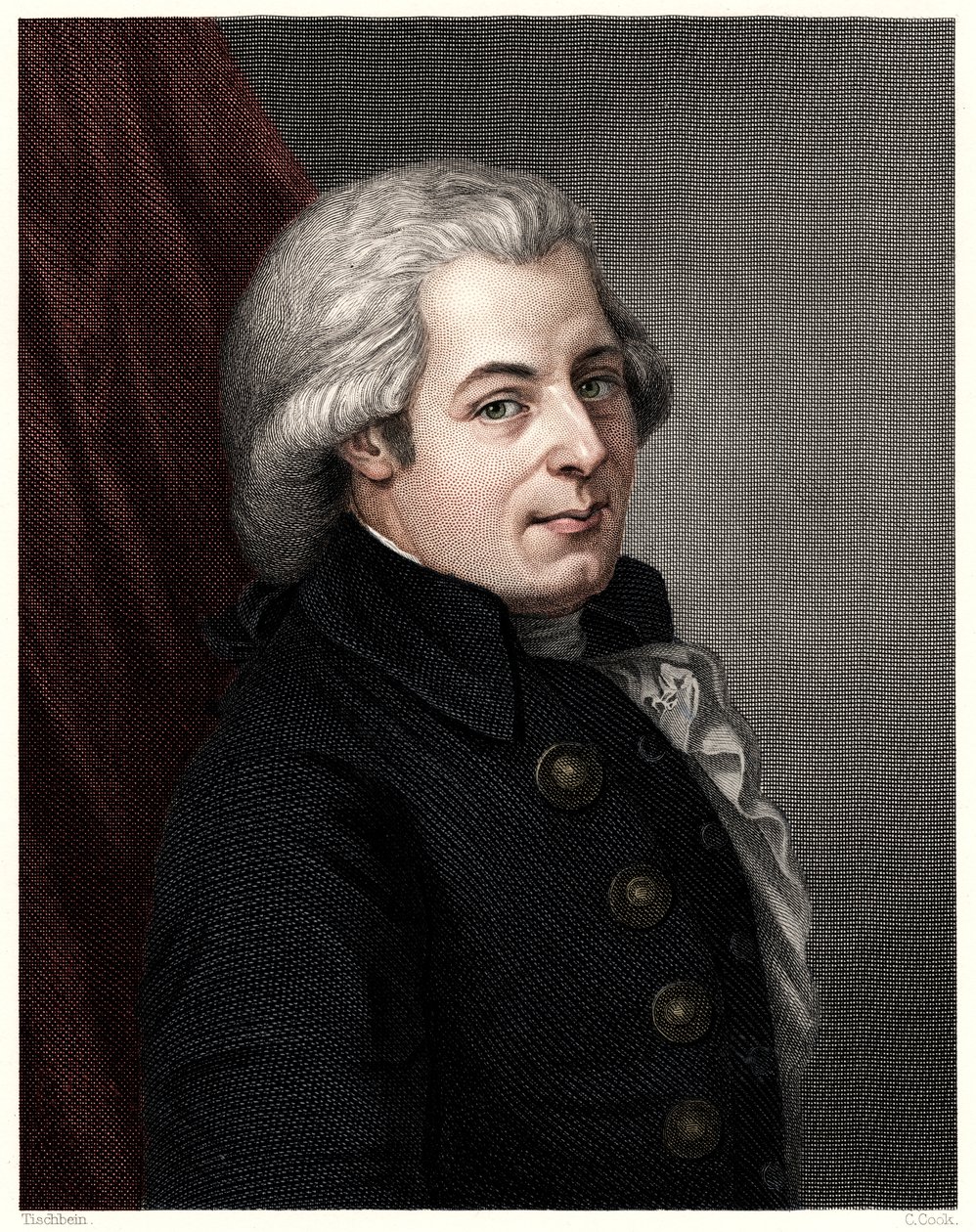 Mozart, 1777, 19. század. alkotó: C. Cook