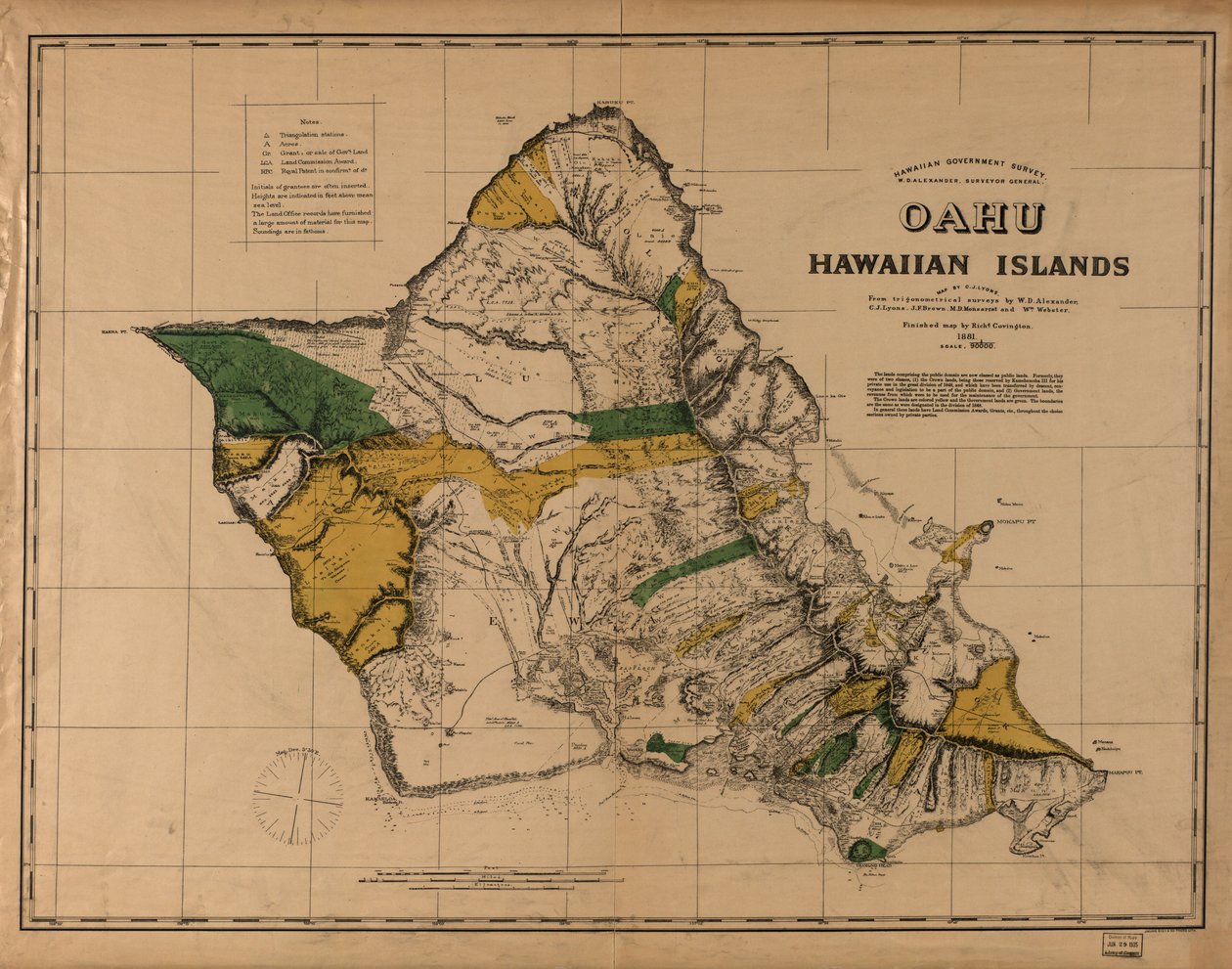 Oahu, Hawaii-szigetek alkotó: C. J.; Covington Lyons