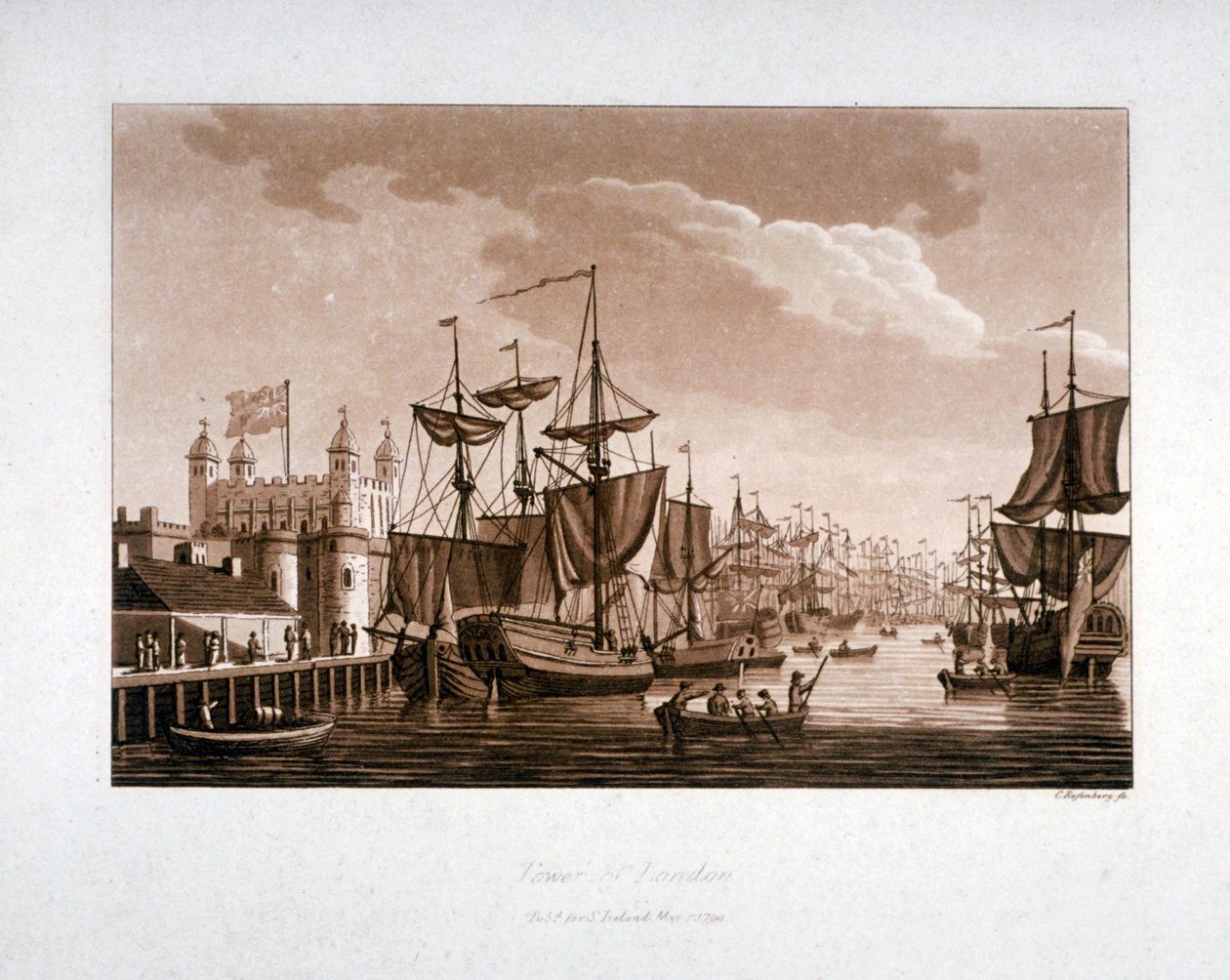 Londoni Tower, 1799 alkotó: C Rosenberg