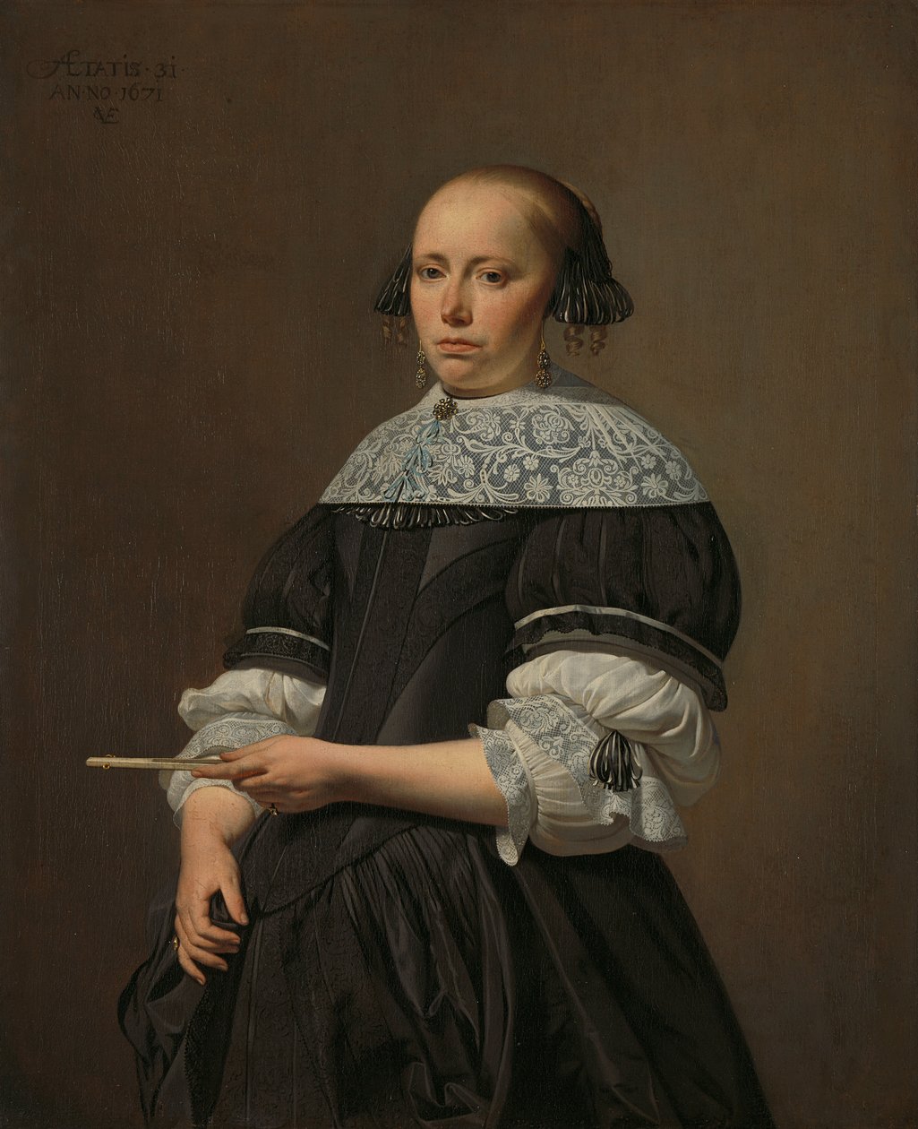 Elisabeth Kessel (1640-1717) portréja. alkotó: Caesar van Everdingen