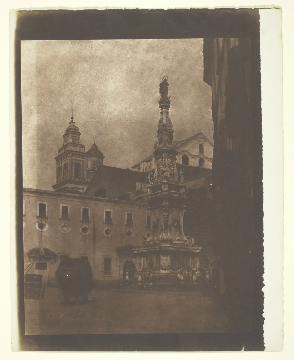 Ünnepelt Obeliszk, Nápoly, 1846. alkotó: Calvert Jones