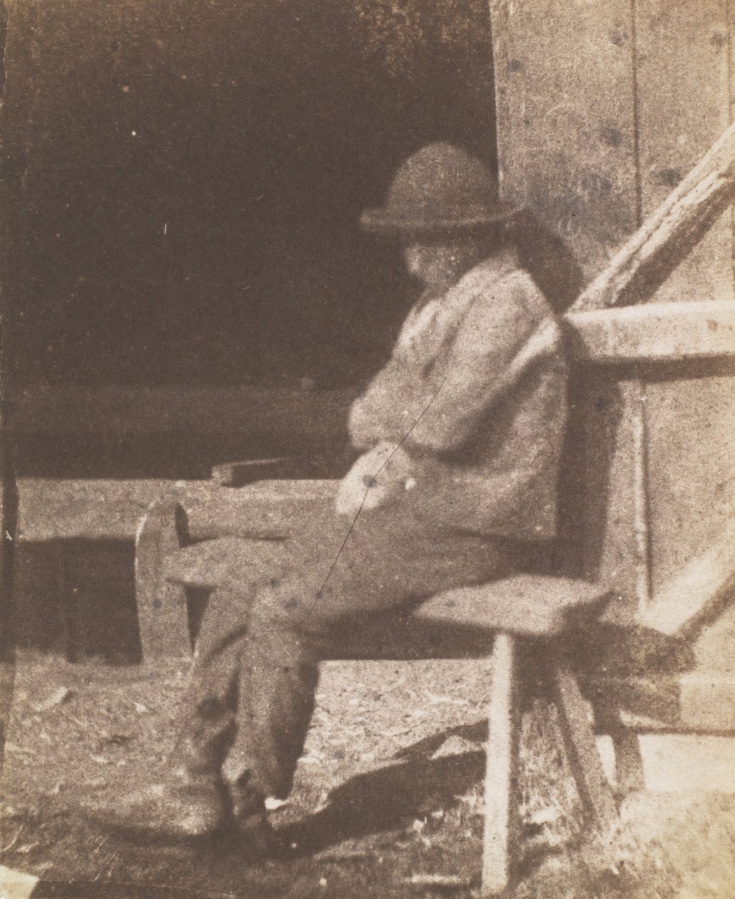 Ülő legény, 1845-50. alkotó: Calvert Jones