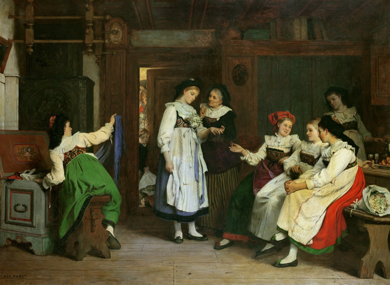 Esküvő Alsace-ban alkotó: Camille Alfred Pabst