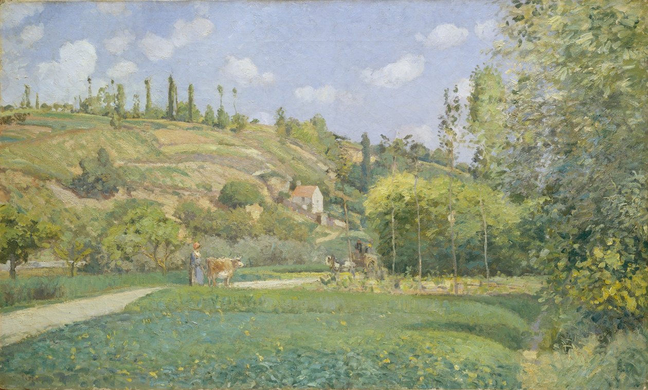 Tehenes Valhermeilben, Auvers-sur-Oise-ban alkotó: Camille Jacob Pissarro