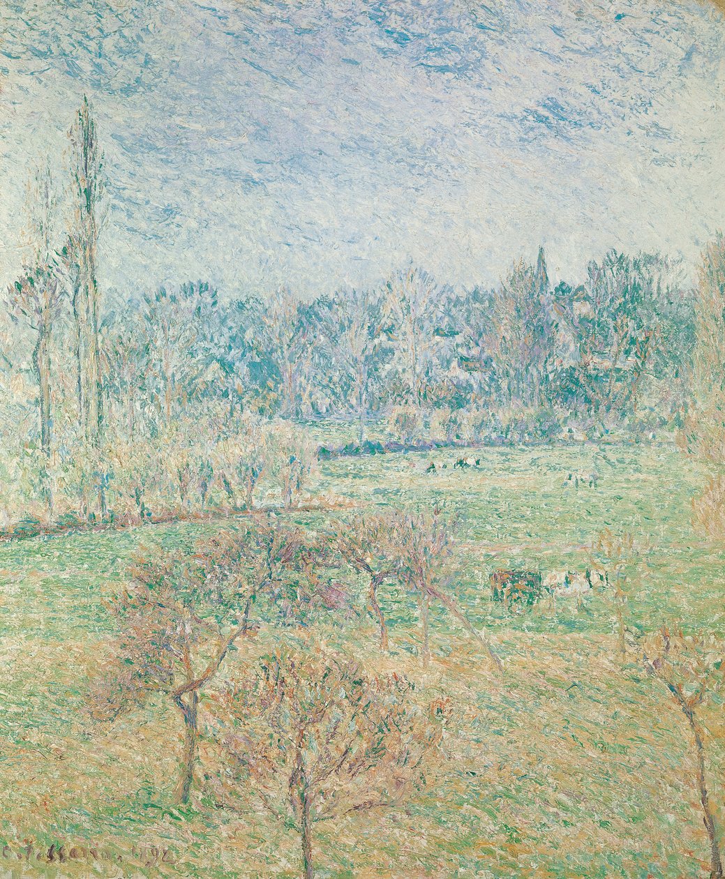 Őszi reggel, 1892 alkotó: Camille Jacob Pissarro