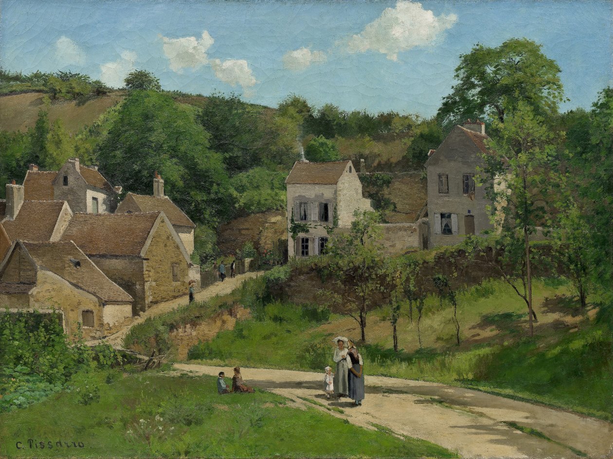 LHermitage Pontoise -ban alkotó: Camille Jacob Pissarro