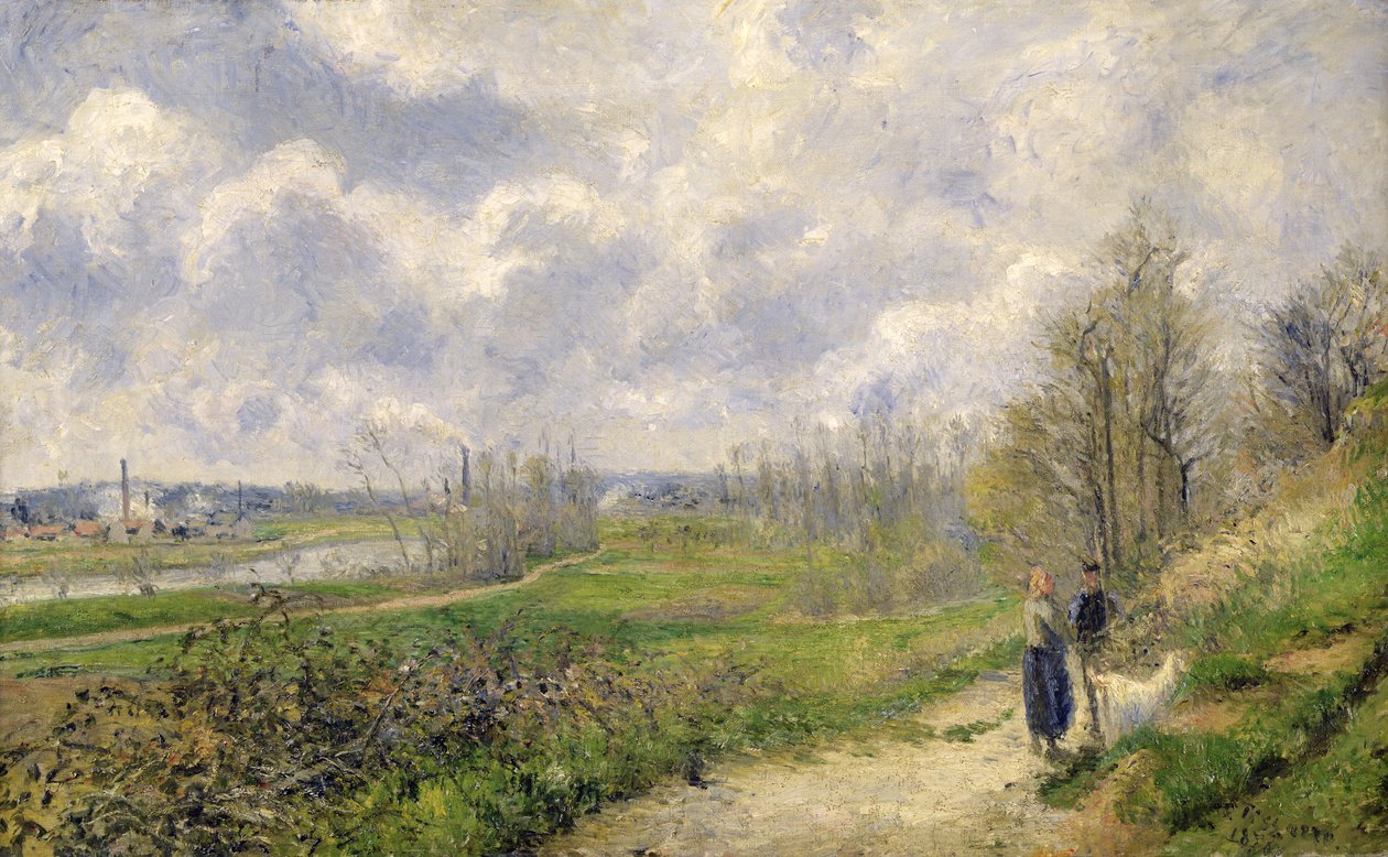 La Sente du Chou, Pontoise közelében, 1878 alkotó: Camille Jacob Pissarro