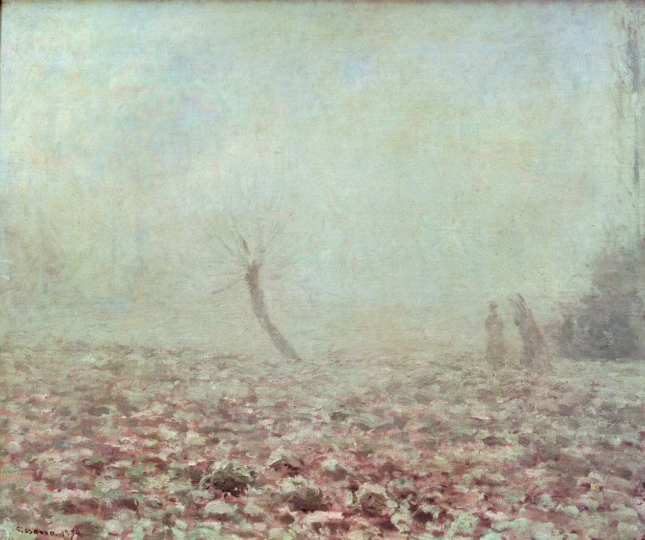 Táj, 1874 alkotó: Camille Jacob Pissarro