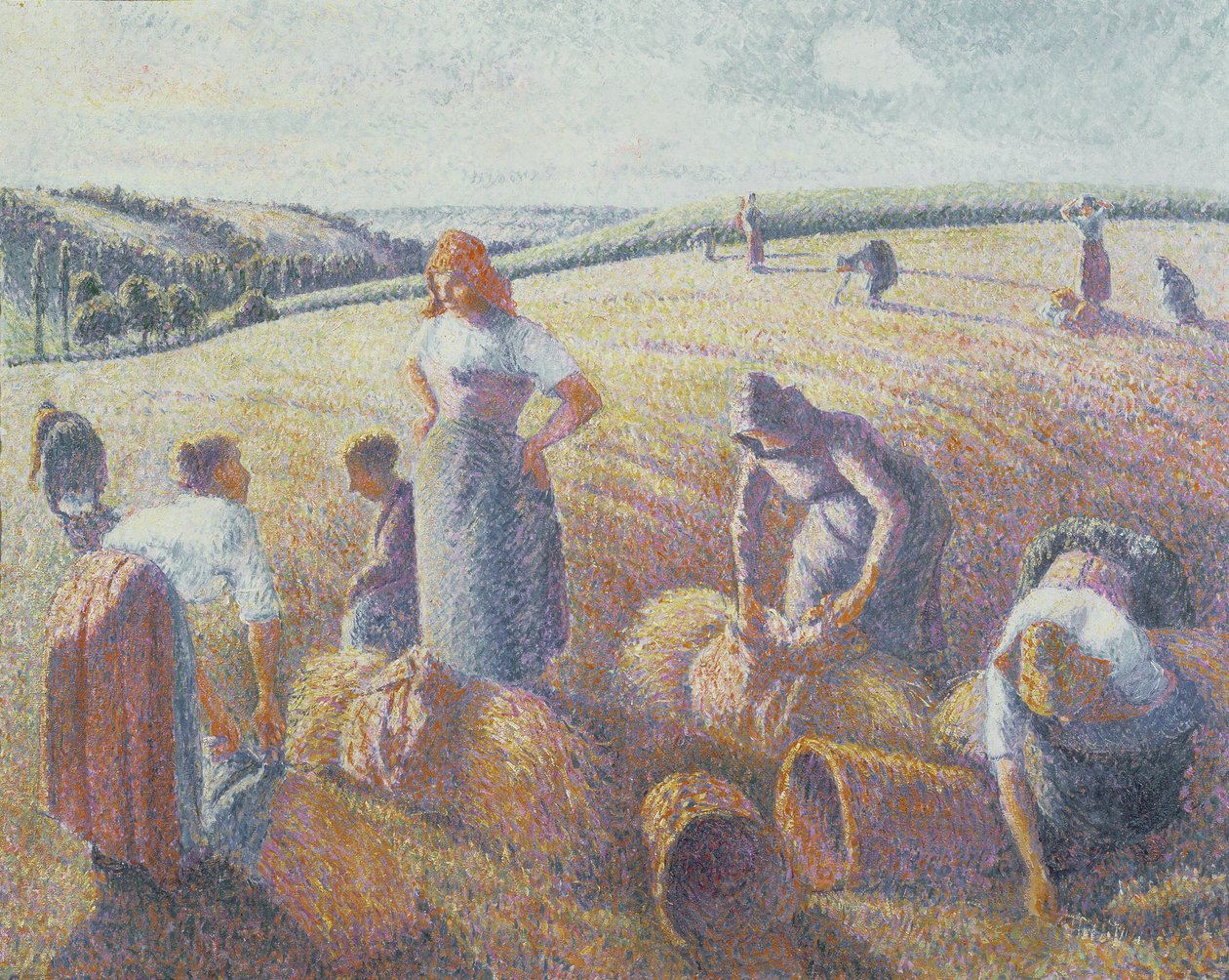 Gleaners, 1889 alkotó: Camille Jacob Pissarro