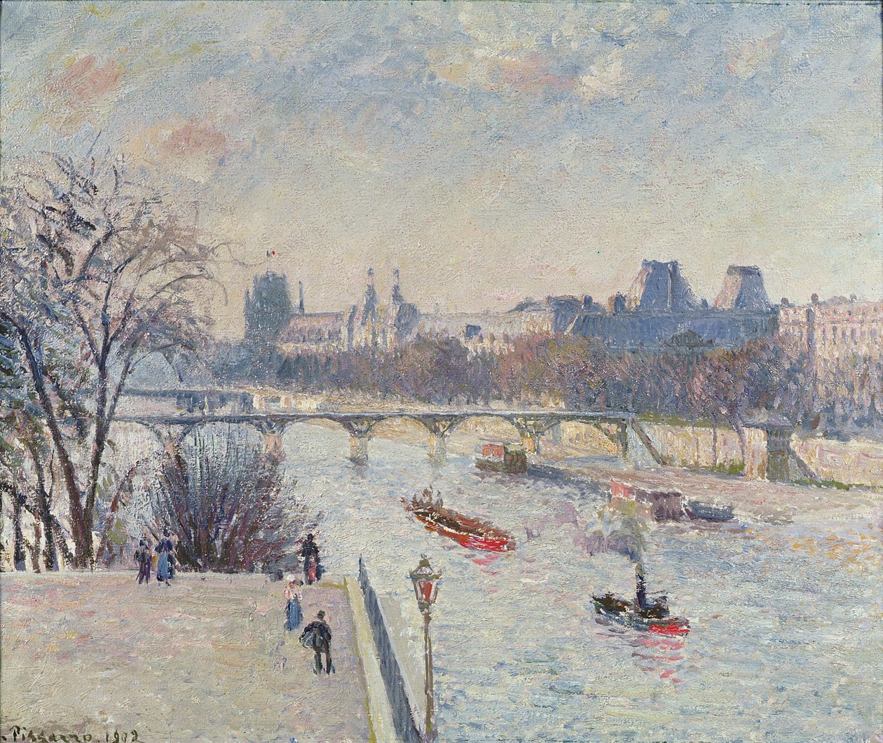 A Louvre, 1902 alkotó: Camille Jacob Pissarro