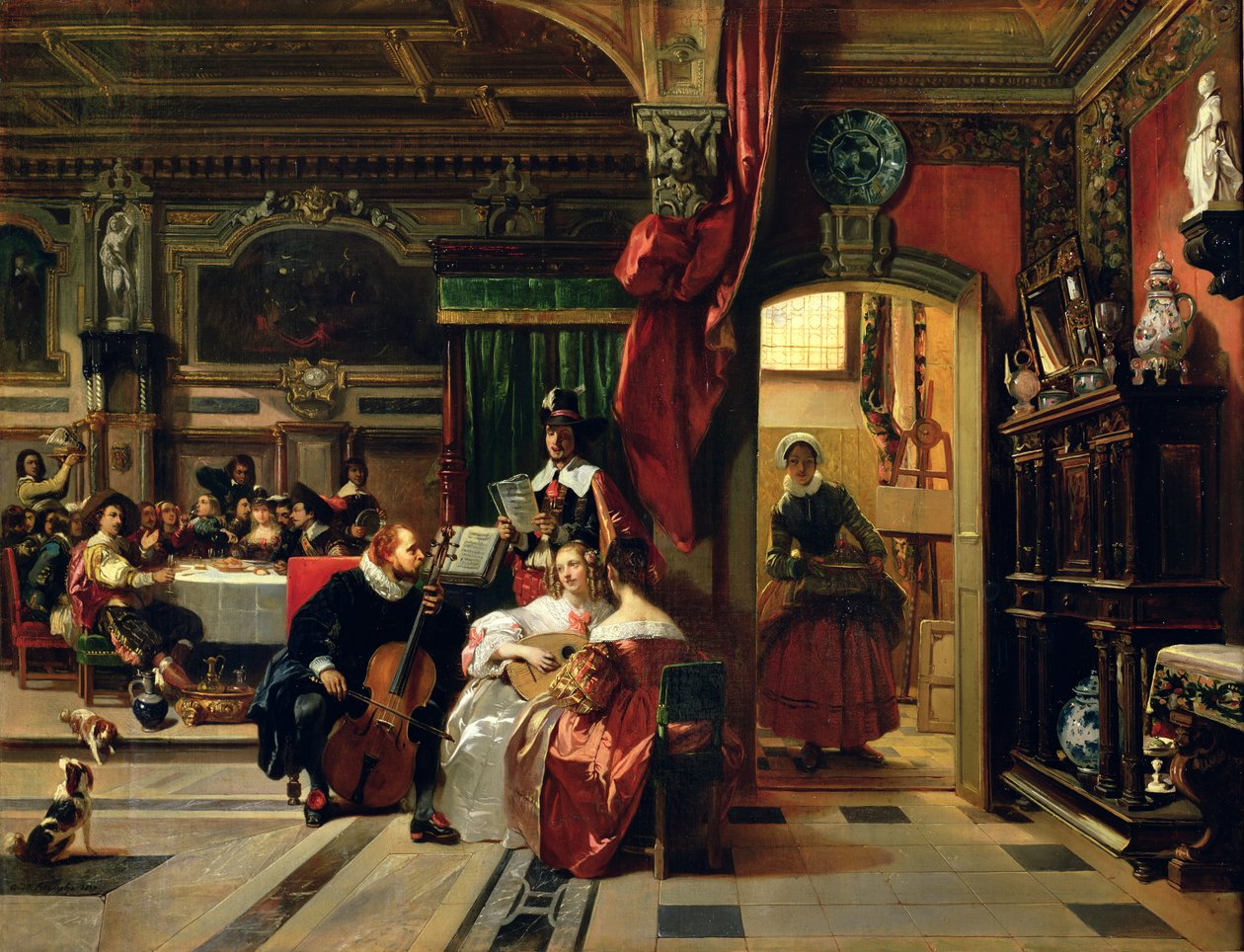 Sir Anthony van Dyck (1599-1641) Londonban, 1837-ben alkotó: Camille Joseph Etienne Roqueplan
